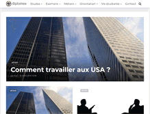 Tablet Screenshot of diplomea.fr